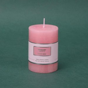 Candles |   Baby Pink Pillar Candle 5cm x 7cm – Chloe Rose Candles Candles