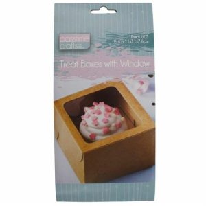 Catering Supplies |   Treat Boxes with Window Brown – 3 Pack Catering Supplies Catering Supplies