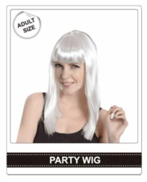 Costume |   White Long Straight Costume Wig Costume Costume