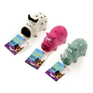 Dog Supplies |   Dog Toy 16cm Squeaky Pig Cow Rhino – Randomly Selected Dog Supplies Dog Supplies