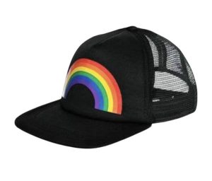 Dress Up By Colour |   Black Cap with Rainbow Pride Dress Up By Colour Dress Up By Colour