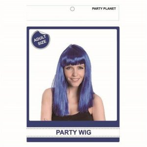 Dress Up By Colour |   Blue Long Straight Costume Wig Dress Up By Colour Dress Up By Colour