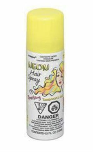 Dress Up By Colour |   Colour Hair Spray Neon Yellow 133ml Dress Up By Colour Dress Up By Colour