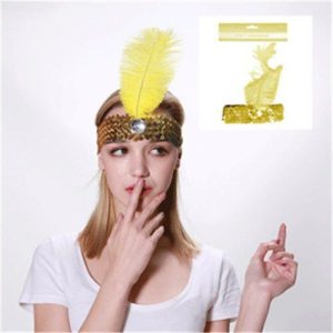 Dress Up By Colour |   Flapper Headband Yellow Dress Up By Colour Dress Up By Colour