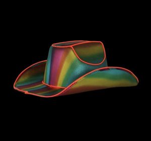 Dress Up By Colour |   Light Up Rainbow Cowboy Hat Dress Up By Colour Dress Up By Colour