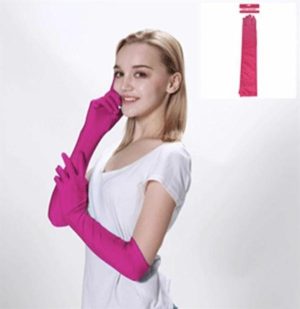 Dress Up By Colour |   Long Gloves Pink Dress Up By Colour Dress Up By Colour