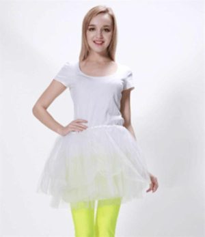 Dress Up By Colour |   Tutu Skirt One Size White Dress Up By Colour Dress Up By Colour