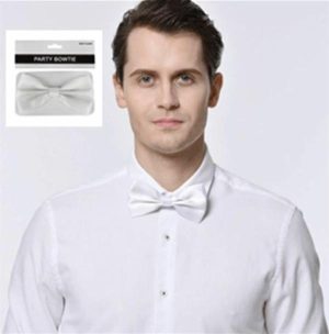 Dress Up By Colour |   White Party Bow Tie Dress Up By Colour Dress Up By Colour