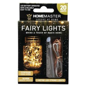 Electronics |   Fairy Lights Warm White Copper Battery Operated 20 Lights Electronics Electronics