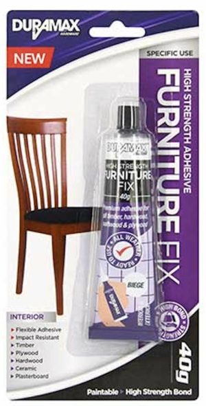 Glue & Tape |   Duramax Furniture Fix High Strength Adhesive 40g Tube Glue & Tape Glue & Tape