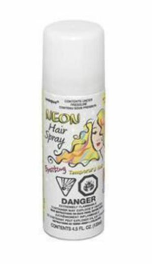 Hair Spray |   Colour Hair Spray Neon White 133ml Hair Spray Hair Spray