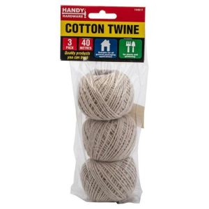 Household Essentials |   Cotton Twine 1.5mm Width 40m Length 3 Pack Home & Living Household Essentials