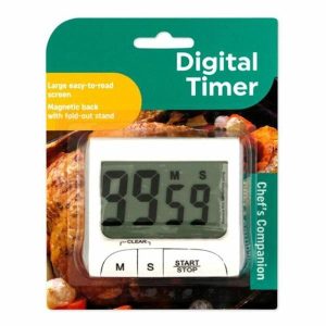 Kitchen Accessories |   Kitchen Timer White Digital w Magnet and Stand Home & Living Kitchen Accessories