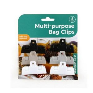 Kitchen Accessories |   Multi Purpose Bag Clips Assorted Colours – 6 Pack Home & Living Kitchen Accessories