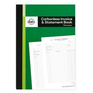 Notebooks & Notepads |    Carbonless Invoice & Statement Book 100 Sheets Notebooks & Notepads Notebooks & Notepads