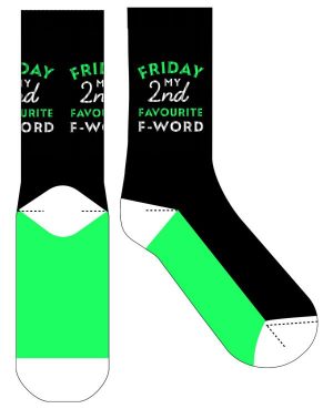 Novelty Socks |    Novelty Sock – Friday My 2nd Favourite F-Word Novelty Socks Novelty Socks