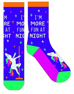 Novelty Socks |    Novelty Sock – I’m More Fun at Night Novelty Socks Novelty Socks