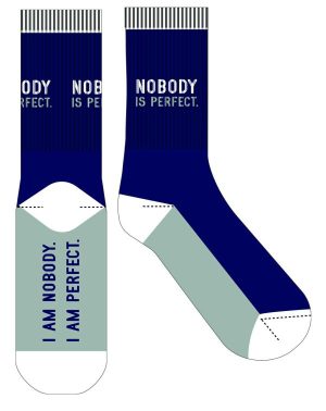 Novelty Socks |    Novelty Sock – Nobody Is Perfect Novelty Socks Novelty Socks