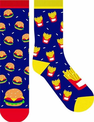 Novelty Socks |    Novelty Socks – Burger Chips Novelty Socks Novelty Socks