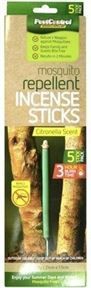 Outdoors & Garden |   5 x Sticks Mosquito Mozzie Repellent Deterrent Incense Citronella 3 Hour Non Toxic Home & Living Outdoors & Garden