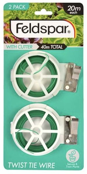 Outdoors & Garden |    Garden Twist Tie Wire with Cutter – 2 Pack Home & Living Outdoors & Garden