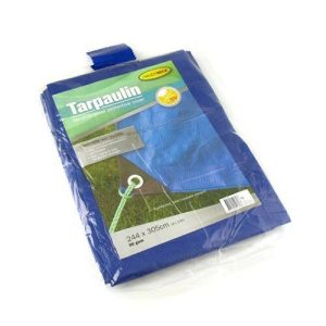 Outdoors & Garden |   Tarpaulin Weatherproof Protective Cover Blue 244cm x 305cm Home & Living Outdoors & Garden