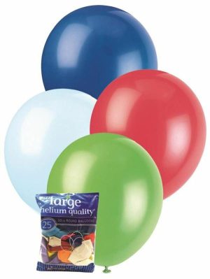 Party Decorations |   30cm Assorted Decorator Latex Balloons 25 Pack Party & Toys Party Decorations