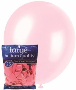 Party Decorations |   30cm Baby Pink Decorator Latex Balloons 25 Pack Party & Toys Party Decorations