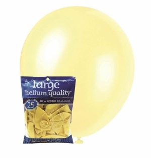 Party Decorations |   30cm Cream Decorator Latex Balloons 25 Pack Party & Toys Party Decorations