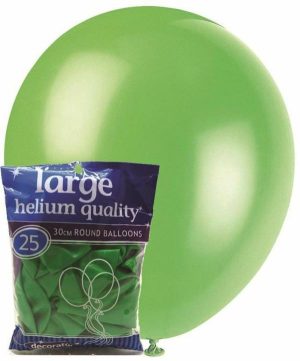 Party Decorations |   30cm Jade Green Decorator Latex Balloons 25 Pack Party & Toys Party Decorations