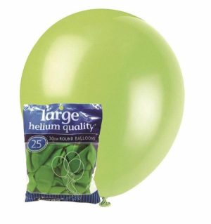 Party Decorations |   30cm Lime Green Decorator Latex Balloons 25 Pack Party & Toys Party Decorations