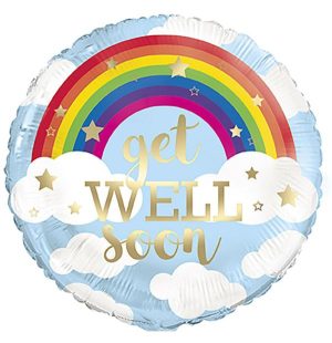 Party Decorations |   45cm Rainbow Get Well Soon Foil Balloon Party & Toys Party Decorations