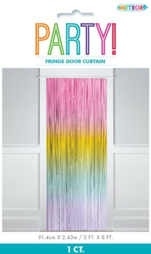 Party Decorations |   Fringe Door Curtain Rainbow Party & Toys Party Decorations