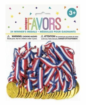 Party Favors |   24 Winner Medals Party & Toys Party Favors