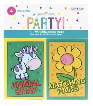 Party Favors |   4 Card Games Party & Toys Party Favors