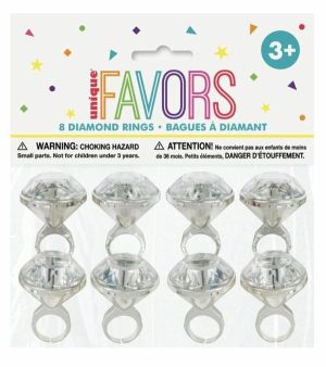 Party Favors |   8 Diamond Rings Party & Toys Party Favors