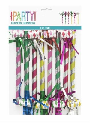 Party Favors |   8 Fancy Fringed Blowouts Party & Toys Party Favors