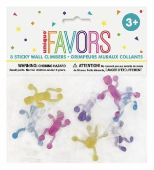 Party Favors |   8 Sticky Wall Climbers Party & Toys Party Favors