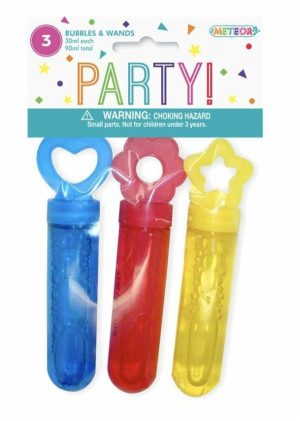 Party Favors |   Bubbles & Wands 3 Pack Party & Toys Party Favors