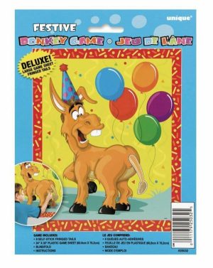 Party Favors |   Festive Donkey Blindfold Game Party & Toys Party Favors