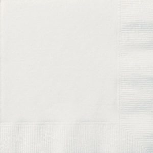 Party Tableware |   Bright White 100 Luncheon Napkins 2ply 33cm x 33cm Party & Toys