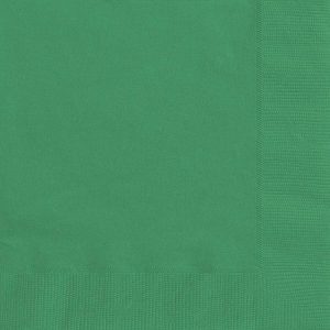 Party Tableware |   Emerald Green 20 Luncheon Napkins 2ply 33cm x 33cm Party & Toys