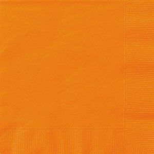 Party Tableware |   Pumpkin Orange Beverage Napkins 2ply 20 Pack Party & Toys