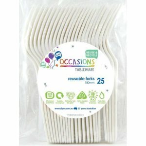 Party Tableware |   Reusable White Forks 25 Pack Party & Toys