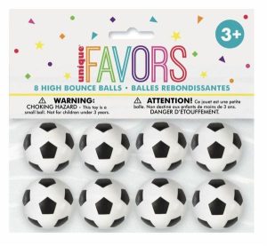 Party Themes |   3D Soccer 8 Bouncy Balls Party & Toys Party Themes