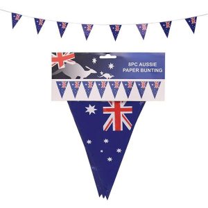 Party Themes |   Aussie Paper Bunting 8pc Party & Toys Party Themes