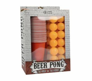 Party Themes |   Beer Pong Drinking Game Set 24 Cups 24 Balls Adult Alcohol Party Pub BBQ Gift Party & Toys Party Themes