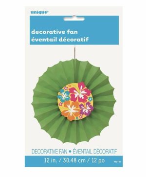 Party Themes |   Luau Hibiscus Decorative Tissue Paper Fan Party & Toys Party Themes