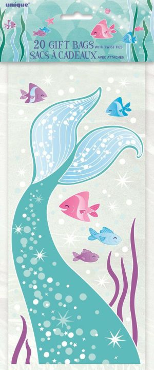 Party Themes |   Mermaid Cello Bags 20 Pack Party & Toys Party Themes