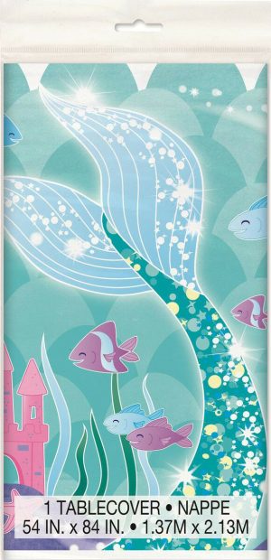 Party Themes |   Mermaid Printed Tablecover 137cm x 213cm Party & Toys Party Themes